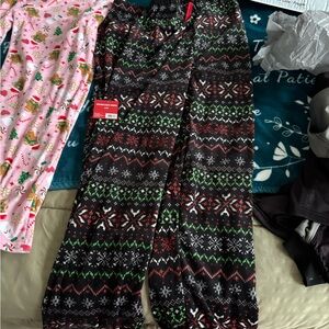 Festive Black and Red Pajamas